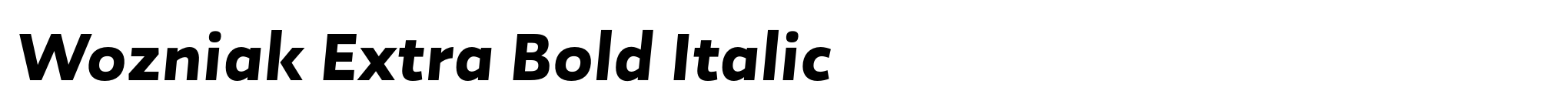 Wozniak Extra Bold Italic image